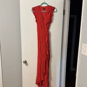 Express Asymmetrical Red Dress